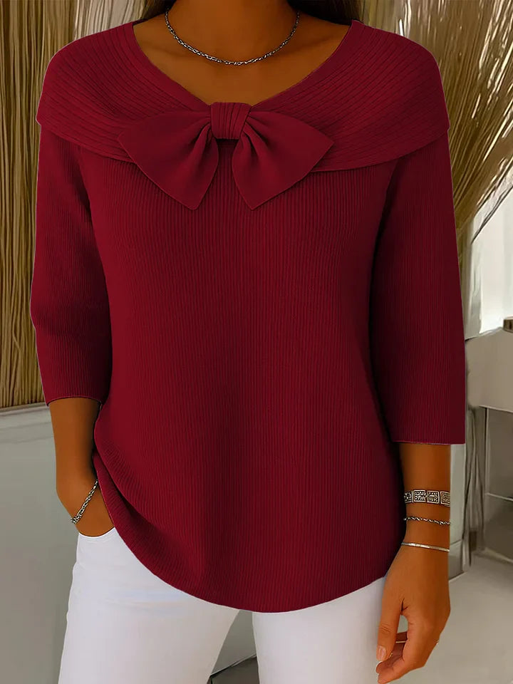 Amelia | Graceful Bow Sweater