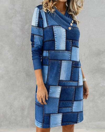 Harper | Patchwork Denim Dress