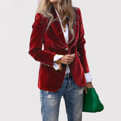 Willa | Velvet Sophistication Blazer